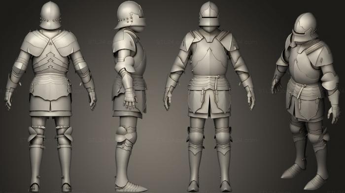 Figurines heroes, monsters and demons (Gothic Knight, STKM_0832) 3D models for cnc